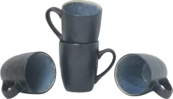 Goebel Espressokopje Rosina Wachtmeister - "La Storia Di Serafino" Van Zeer Hoogwaardige Fine Bone China -Kookcentrum andas beker arnhem levendig reactief glazuur elk exemplaar is uniek 4 delig set 4 delig blauw 1 scaled