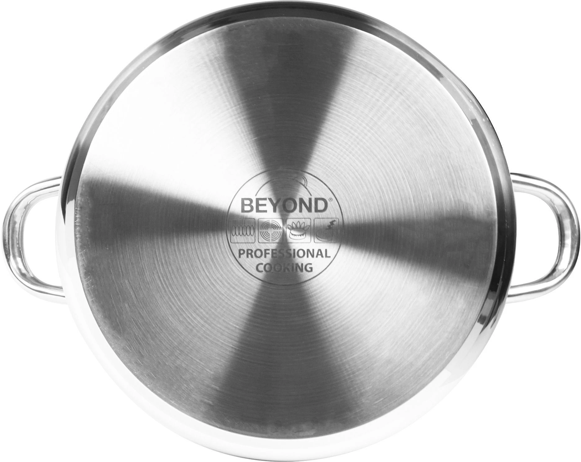 BEYOND Pannenset Voor Het Koken, Braden, Smoren, Bakken, Stoven, Stomen, Blancheren, Inclusief Zeefinzet, Inductie (set, 3-delig) 2 BEYOND Pannenset Voor Het Koken, Braden, Smoren, Bakken, Stoven, Stomen, Blancheren, Inclusief Zeefinzet, Inductie (set, 3-delig) - Afbeelding 2