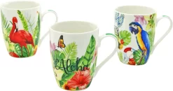 CreaTable Espressokopje Koffiekopje Vintage Nature 4 Kopjes, 4 Schoteltjes (set, 8-delig) -Kookcentrum creatable beker koffiebeker aloha tropic design 6 delig set 6 delig multicolor 14
