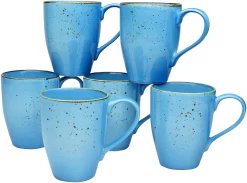 CreaTable Cappuccinokopje Koffiekopje Vintage Nature 4 Kopjes, 4 Schoteltjes (set, 8-delig) -Kookcentrum creatable beker koffiebeker nature collection 6 delig set 6 delig blauw