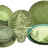 CreaTable Combi-servies Botanica Mix Van Unikleurig Decor In Combinatie Met Bladmotieven (set)