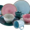 CreaTable Combi-servies Cosy Day In Trendy Pastelkleuren (set)