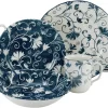 CreaTable Combi-servies Damask Uitbundig Rankenornament In Positief-negatief Presentatie (set)