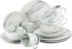 Ritzenhoff & Breker Eetservies Melodie Geschikt Voor De Vaatwasser (set) -Kookcentrum creatable combi servies marmer geweldige uitstraling set wit 2 scaled