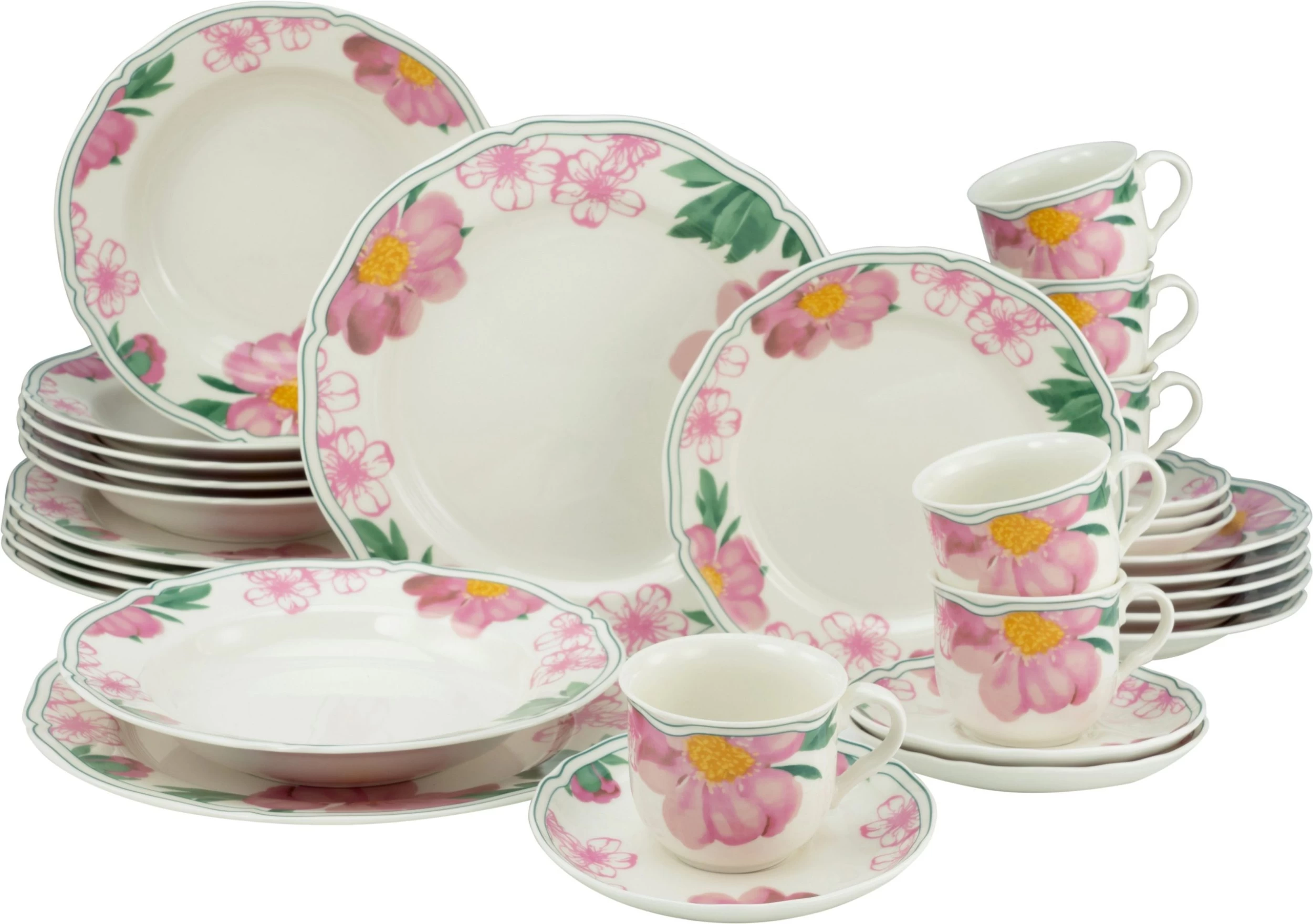 Van Well Combi-servies Puur (24-delig) 5 Van Well Combi-servies Puur (24-delig) - Afbeelding 5