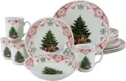 CreaTable Combi-servies Season Greeting Traditioneel Kerstmotief