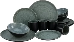 Ritzenhoff & Breker Ontbijtbordje ROYAL REIKO Keramiek (set, 4 Stuks) -Kookcentrum creatable combi servies villa romana artisanaal karakter set grijs 2 scaled