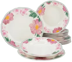 Elo Braadpan Pure Trend Anti-aanbak Laag (1-delig) 34 Elo Braadpan Pure Trend Anti-aanbak Laag (1-delig) -Kookcentrum creatable eetservies rose premium porselein set multicolor 4