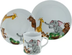 STONELINE Serveerpan Imagination PLUS 28 X 28 Cm, Inductie (1-delig) -Kookcentrum creatable kinderservies set zoo decor met leuke dierentuinbewoners set multicolor 2 scaled