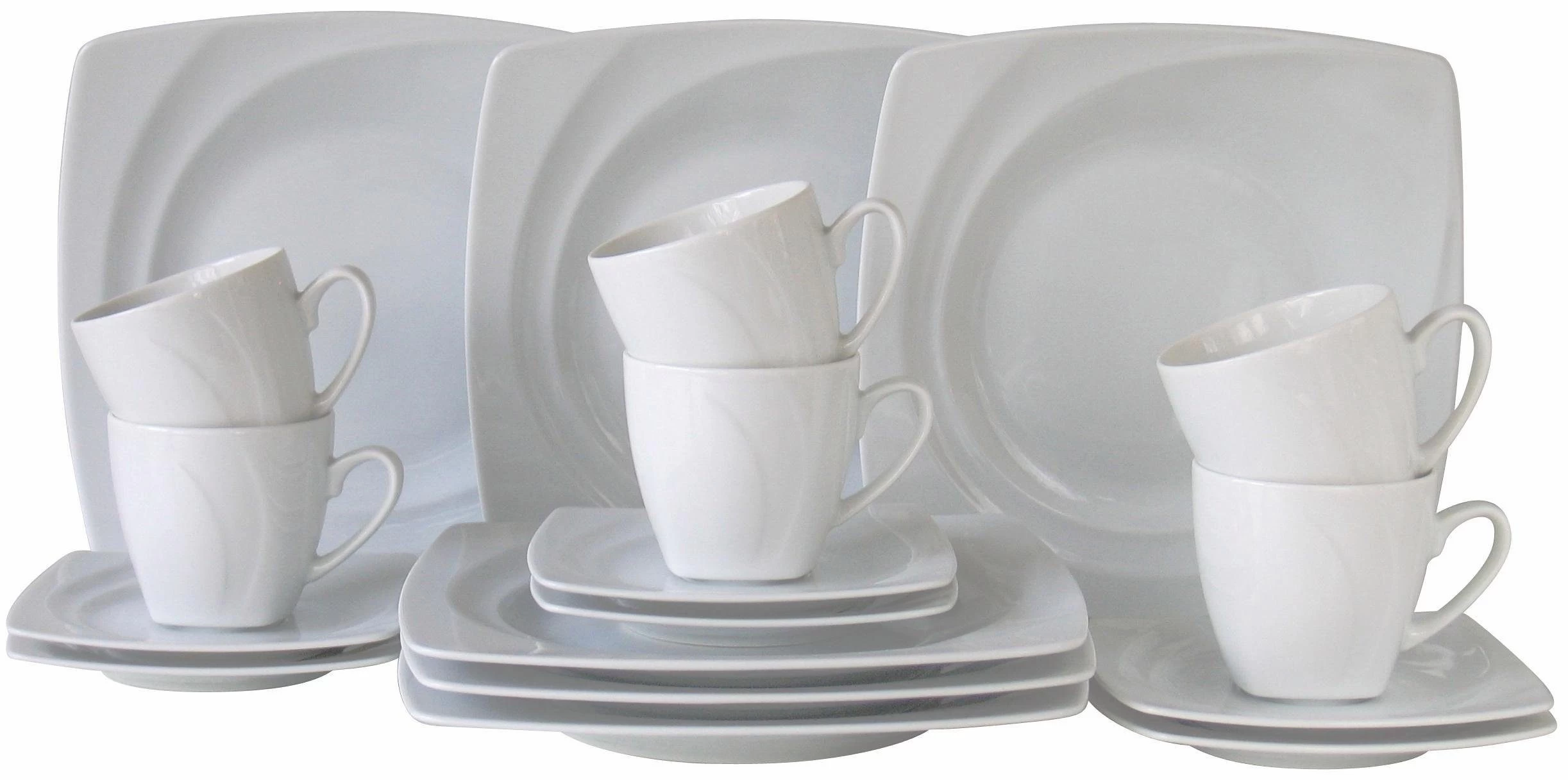 Van Well Combi-servies Puur (24-delig) 2 Van Well Combi-servies Puur (24-delig) - Afbeelding 2