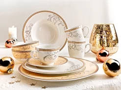 CreaTable Koffieservies Villa Medici Porselein (set) -Kookcentrum creatable koffieservies villa medici porselein set wit 9