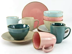 Ritzenhoff & Breker Combi-servies Finja (set) -Kookcentrum creatable ontbijtserviesset cosy morning circulaire structuur set multicolor 10