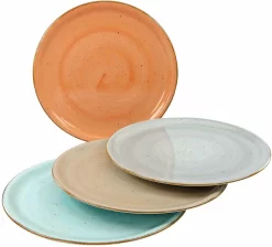 CreaTable Melk- En Suikerset Flora Orchard (set) -Kookcentrum creatable pizzabord dinerbord vintage nature porselein set 4 stuks multicolor 2