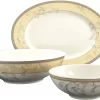 CreaTable Serveerset Villa Medici Premium Porselein (set, 3-delig)