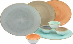 Van Well Eetservies Moonlight (set, 12-delig) 18 Van Well Eetservies Moonlight (set, 12-delig) -Kookcentrum creatable steakbord dinerbord vintage nature porselein set 8 stuks multicolor 6