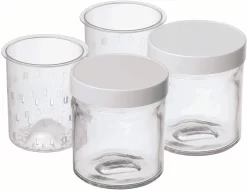 CS-Solingen Groentemes Garmisch (1-delig) -Kookcentrum cuisinart yoghurtglazen ym402e voor yoghurtbereider van plastic 2 stuks set 2 delig wit