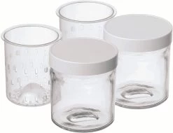 Cuisinart Yoghurtglazen YM402E Voor Yoghurtbereider Van Plastic, 2 Stuks (set, 2-delig)