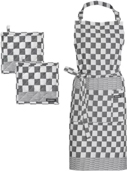 Heine Home Snijplank -Kookcentrum ddddd kookschort barbeque set 3 delig zwart 7