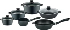 Elo Basic Pannenset Black Cast Inductie (set, 10-delig)