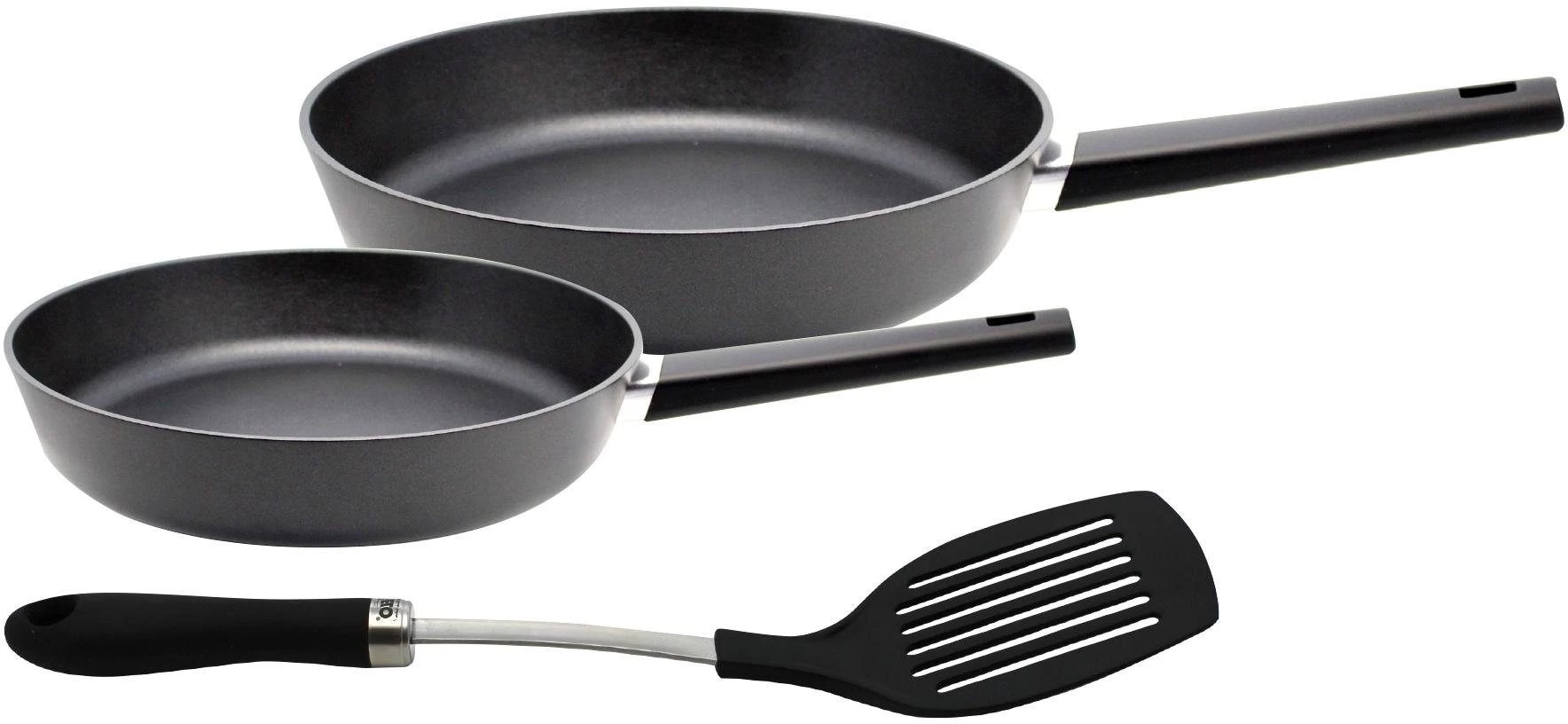 Elo Pannenset New Wave (2 Bakpannen Inclusief Spatel), Inductie (set, 3-delig) 1 Elo Pannenset New Wave (2 Bakpannen Inclusief Spatel), Inductie (set, 3-delig)