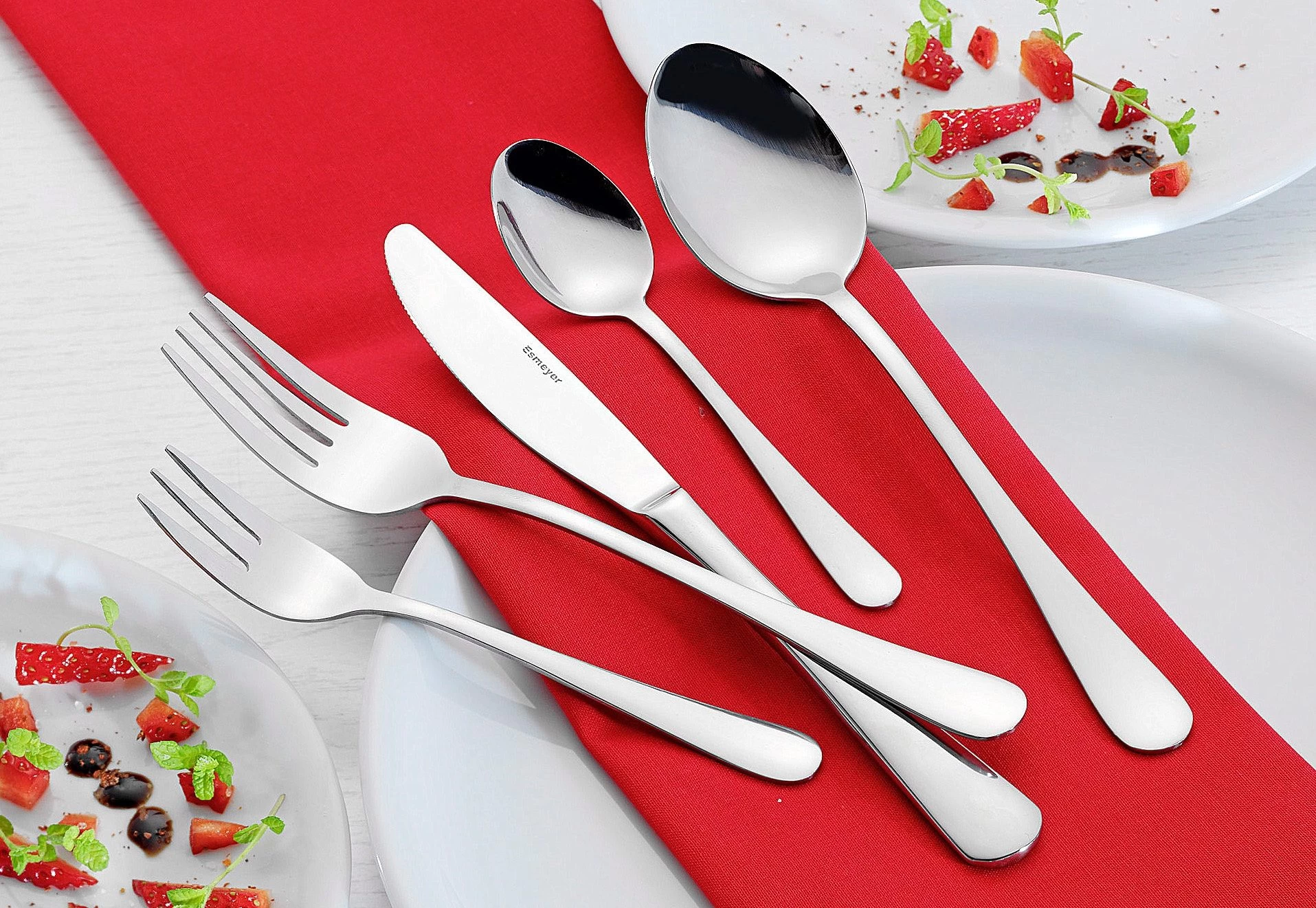 Esmeyer Bestekset Sophie RVS 18/10 Gepolijst 60 Delen (set, 60-delig) 2 Esmeyer Bestekset Sophie RVS 18/10 Gepolijst 60 Delen (set, 60-delig) - Afbeelding 2