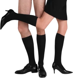 DDDDD Barbecueschort Grillmaster -Kookcentrum fussgut steunkniekousen vitaliteits en reiskousen ontlasten vitaliseren buigen voor 2 paar zwart 4