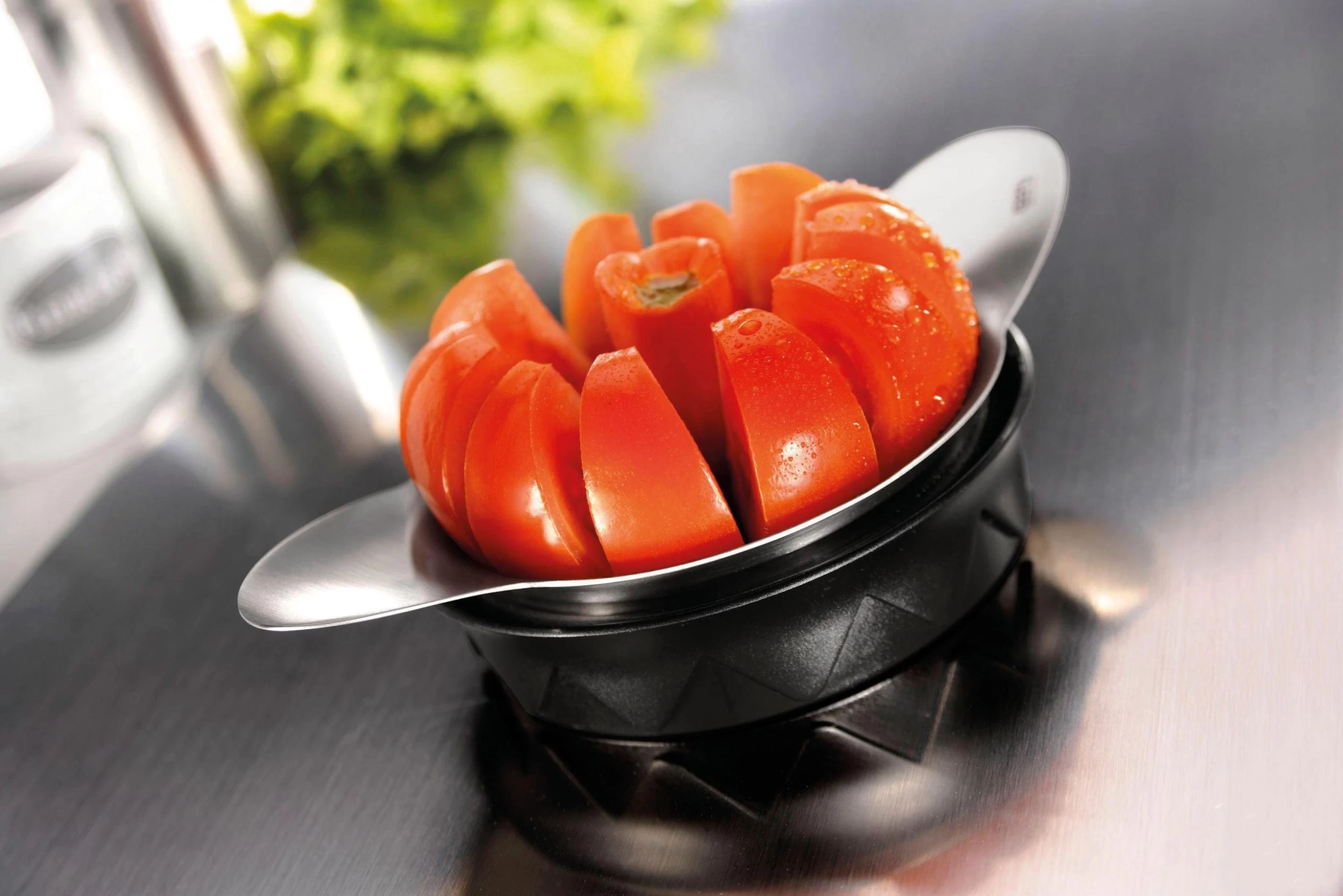 GEFU Fruitsnijder Pomo Japans Lemmetstaal 2 GEFU Fruitsnijder Pomo Japans Lemmetstaal - Afbeelding 2