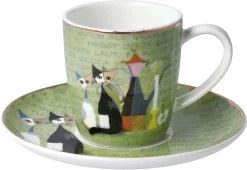 Ritzenhoff & Breker Beker Jasper 4-delig (set, 4-delig) -Kookcentrum goebel espressokopje rosina wachtmeister la storia di serafino van zeer hoogwaardige fine bone china groen 6 scaled