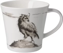 CreaTable Espressokopje Koffiekopje Vintage Nature 4 Kopjes, 4 Schoteltjes (set, 8-delig) -Kookcentrum goebel kopje peter schnellhardt mooi uitzicht 350 ml 1 delig wit 9 scaled