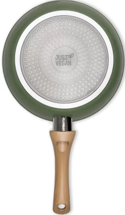 JUST VEGAN Koekenpan CeraVegan Plantaardige Keramische Coating, Inductie (1-delig) -Kookcentrum just vegan koekenpan ceravegan plantaardige keramische coating inductie 1 delig groen 3 scaled