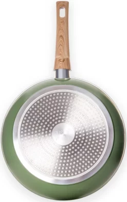 JUST VEGAN Pannenset CeraVegan Plantaardige Keramische Coating, Afneembare Handgreep, Inductie, 20x24x28 Cm (set, 3-delig) -Kookcentrum just vegan pannenset ceravegan plantaardige keramische coating afneembare handgreep inductie 20x24x28 cm set 3 delig groen 4