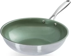 Silit Koekenpan Talis Edelstalen Pan Met Keramische Coating (1-delig) -Kookcentrum just vegan wok ceravegan plantaardige keramische coating inductie 28 cm 1 delig zilver 3