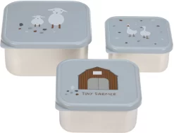 Leifheit Gevogelteschaar Met Extra Geharde Edelstalen Mesjes -Kookcentrum laessig lunchbox tiny farmer blue 3 delig blauw