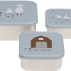 LÄSSIG Lässig Lunchbox Tiny Farmer, Blue (3-delig)