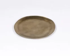 CreaTable Combi-servies Cordoba Ruitmotief (set) -Kookcentrum lambert onderborden gobi aluminium oe 32 cm antiek goud elk exemplaar is uniek 1 delig goud 9