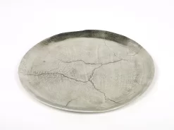 Lambert Onderborden Gobi Aluminium, ø 42 Cm, Vernikkeld, Elk Exemplaar Is Uniek (1-delig)