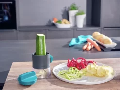 Leifheit Spiraalsnijder 3221 Met 3 Mesjes -Kookcentrum leifheit spiraalsnijder 3221 met 3 mesjes grijs 2