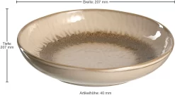 LEONARDO Diep Bord Matera Keramiek, Ø 21 Cm (set, 6 Stuks) -Kookcentrum leonardo diep bord matera keramiek 21 cm set 6 stuks beige 11