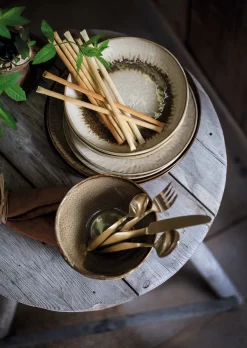 LEONARDO Diep Bord Matera Keramiek, Ø 21 Cm (set, 6 Stuks) -Kookcentrum leonardo diep bord matera keramiek 21 cm set 6 stuks beige 17