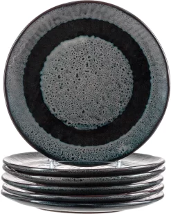 ARTE VIVA Plat Bord Puro Van Aardewerk, Aanbevolen Door De Topkok Thomas Wohlfarter, ø 26,5 Cm (set, 6 Stuks) -Kookcentrum leonardo ontbijtbordje matera keramiek 23 cm set 6 stuks zwart 17