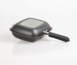 LIVINGTON Koekenpan Black Doubletta Basic Set 2-in-1 Keerbare Pan, Inductie (1-delig) -Kookcentrum livington koekenpan black doubletta basic set 2 in 1 keerbare pan inductie 1 delig zwart 4