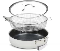 Elo Koekenpan Alucast Inductie (1-delig) -Kookcentrum mediashop koekenpan titan pan combinatie van roestvrijstalen matrix en met diamant afgewerkte antikleefcoating oe 28 cm set 4 delig zilver 1 scaled