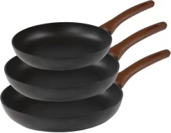 JUST VEGAN Pannenset CeraVegan Plantaardige Keramische Coating, Afneembare Handgreep, Inductie, 24x28 Cm (set, 2-delig) -Kookcentrum natural line pannenset set 3 delig