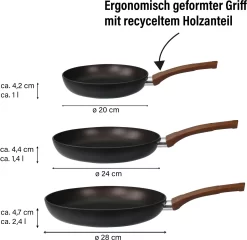 NATURAL LINE Pannenset (set, 3-delig) -Kookcentrum natural line pannenset set 3 delig 9