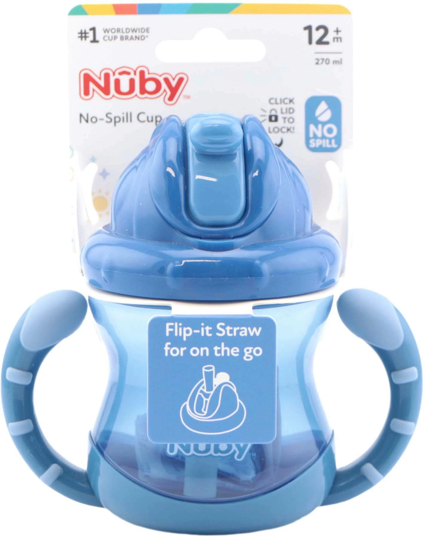 Nuby Drinkbeker 270ml, Blauw 2 Nuby Drinkbeker 270ml, Blauw - Afbeelding 2