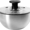 OXO SteeL Slacentrifuge OXO Gepatenteerd Pompmechanisme, 6 Liter