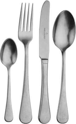 Lambert Bestekset Florence Edelstaal, Gematteerd, 30 Delen (set, 30-delig) -Kookcentrum picard wielpuetz solingen bestekset rossini edelstaal 18 10 vintage look stonewashed inclusief doos met klep set zilver 9