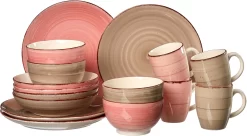 CreaTable Plat Bord Dinerbord Nature Collection Ø 27 Cm, Steengoed (set, 6 Stuks) 18 CreaTable Plat Bord Dinerbord Nature Collection Ø 27 Cm, Steengoed (set, 6 Stuks) -Kookcentrum ritzenhoff breker combi servies happy set roze 9 scaled