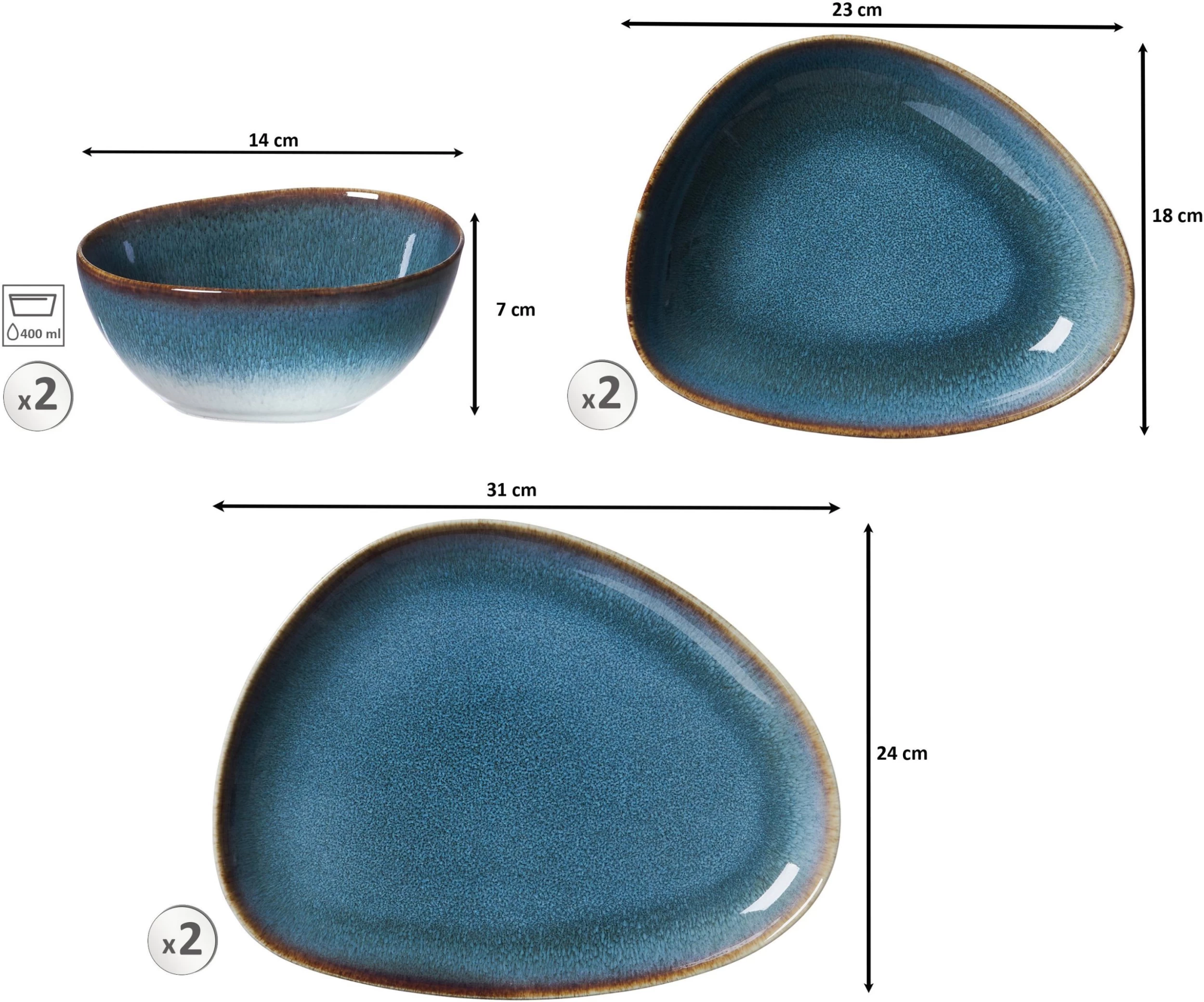 Ritzenhoff & Breker Eetservies Bilbao (set) 4 Ritzenhoff & Breker Eetservies Bilbao (set) - Afbeelding 4