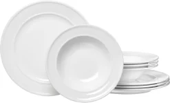 CreaTable Combi-servies Malaga Met Etnische Motieven (set) -Kookcentrum ritzenhoff breker eetservies simple set 8 delig wit 8 scaled